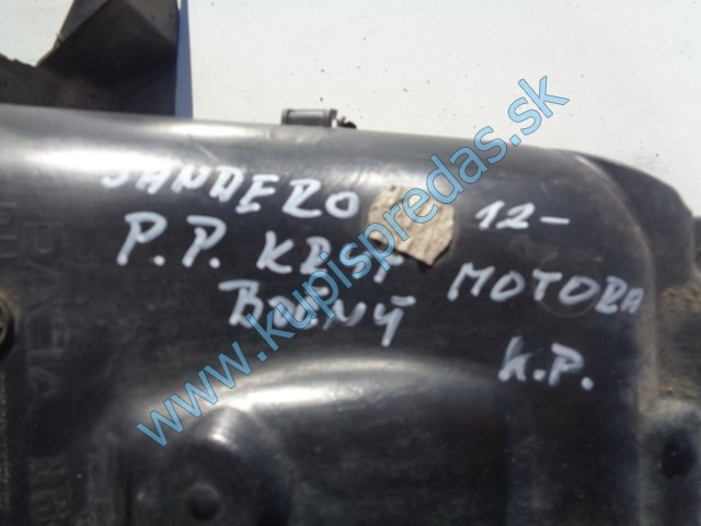 pravý predný kryt na motor na daciu sandero, 638302752R